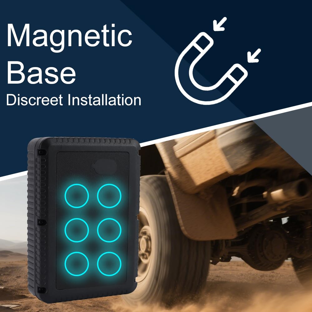 TKMARS GPS Tracker per Auto 10000mAh - Localizzatore Magnetico Real Time Piccolo Dispositivo di Tracking per Auto Moto Camion TK915