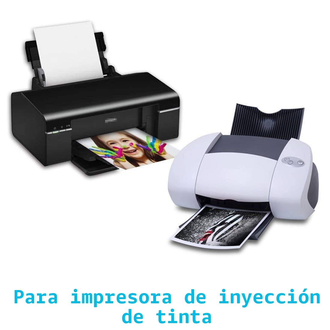 KOALA Papel fotográfico de Brillante, A4, 100 hojas, 200 g/m², para impresora de inyección de tinta Canon HP Epson