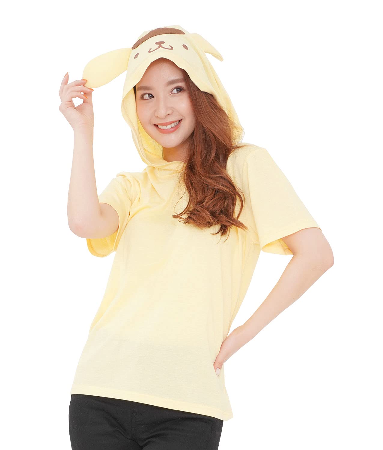 Amazon.co.jp: SAN1293C ポムポムプリン Tシャツ フード付き