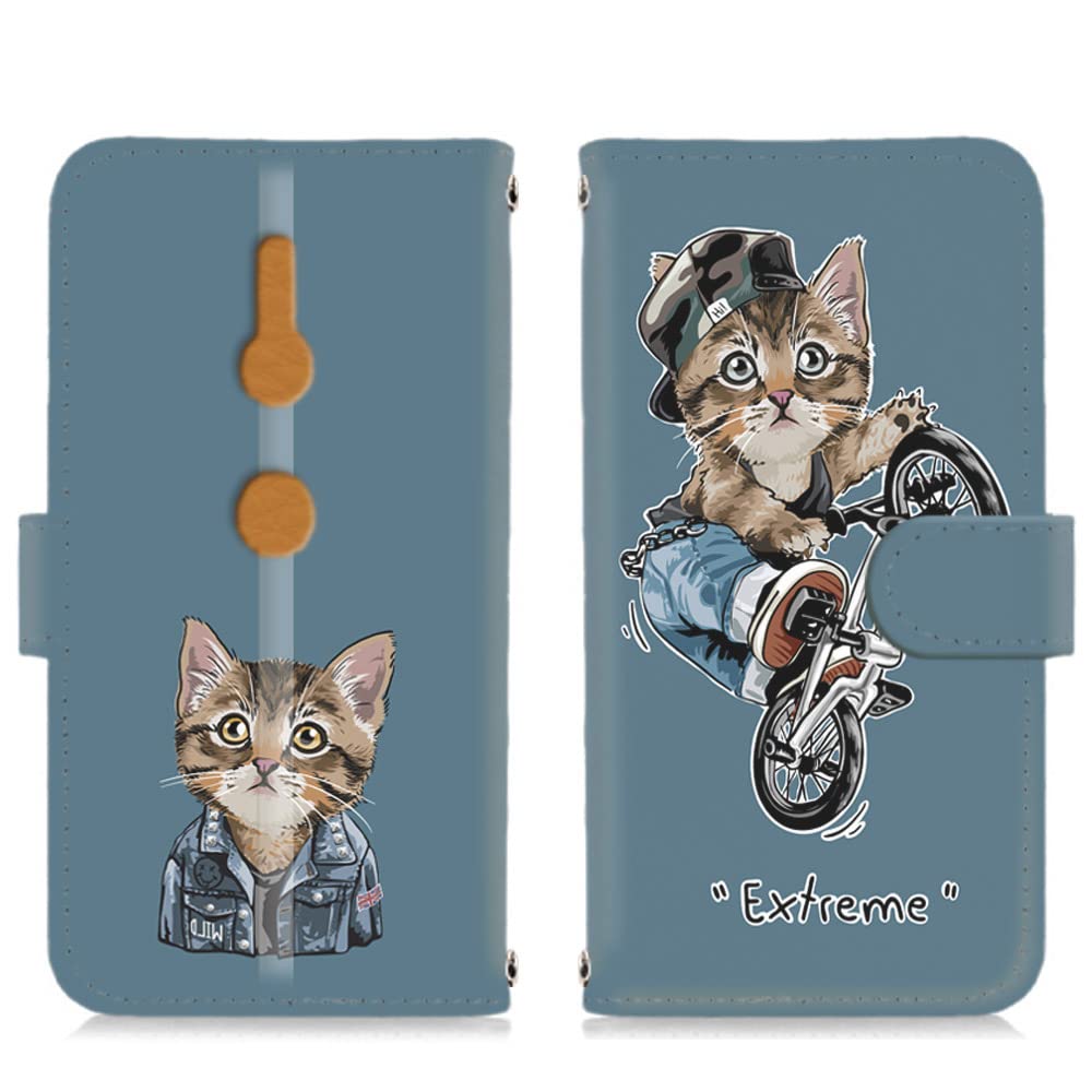 Amazon.co.jp: Xperia XZ3 用 SO-01L SOV39 801SO 対応 モトクロス猫