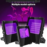 Vista 7 de 300W Black Lights Outdoor, Commercial High Power LED Black Light Flood Lights IP66 Waterproof Blacklight FloodLight 395nm Black Light Spotlight for