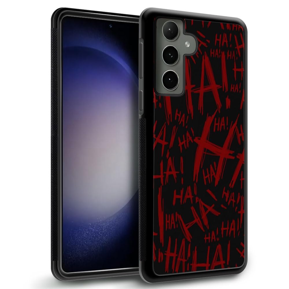 Pinsheng Case Compatible with Samsung Galaxy A15,Joker Laughter Phone Covers for Men/Women,Full Soft Silicone Rubber Frame Anti-Skid and Shockproof