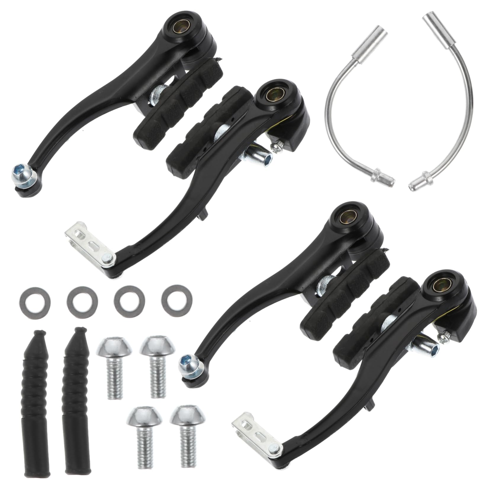 KICHOUSE Efficient Bike Brake Modification Kit Kit Sturdy Brakes Easy to Reset Install Black