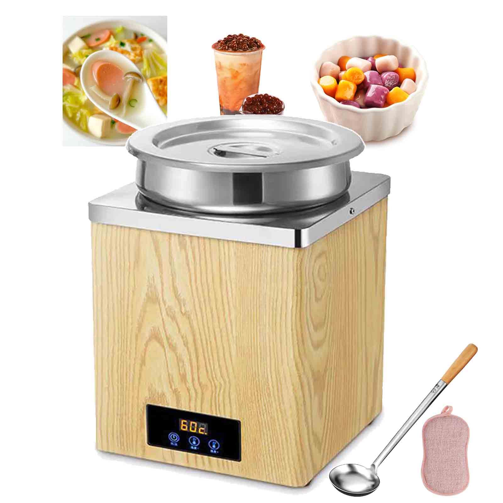 YXZQLOZ Electric Soup Warmer Pot for Taro Balls & Tapioca Pearls, 3L/7L Capacity, Touch Control, Temperature 30-100°C, for Home & Catering (C 7L)