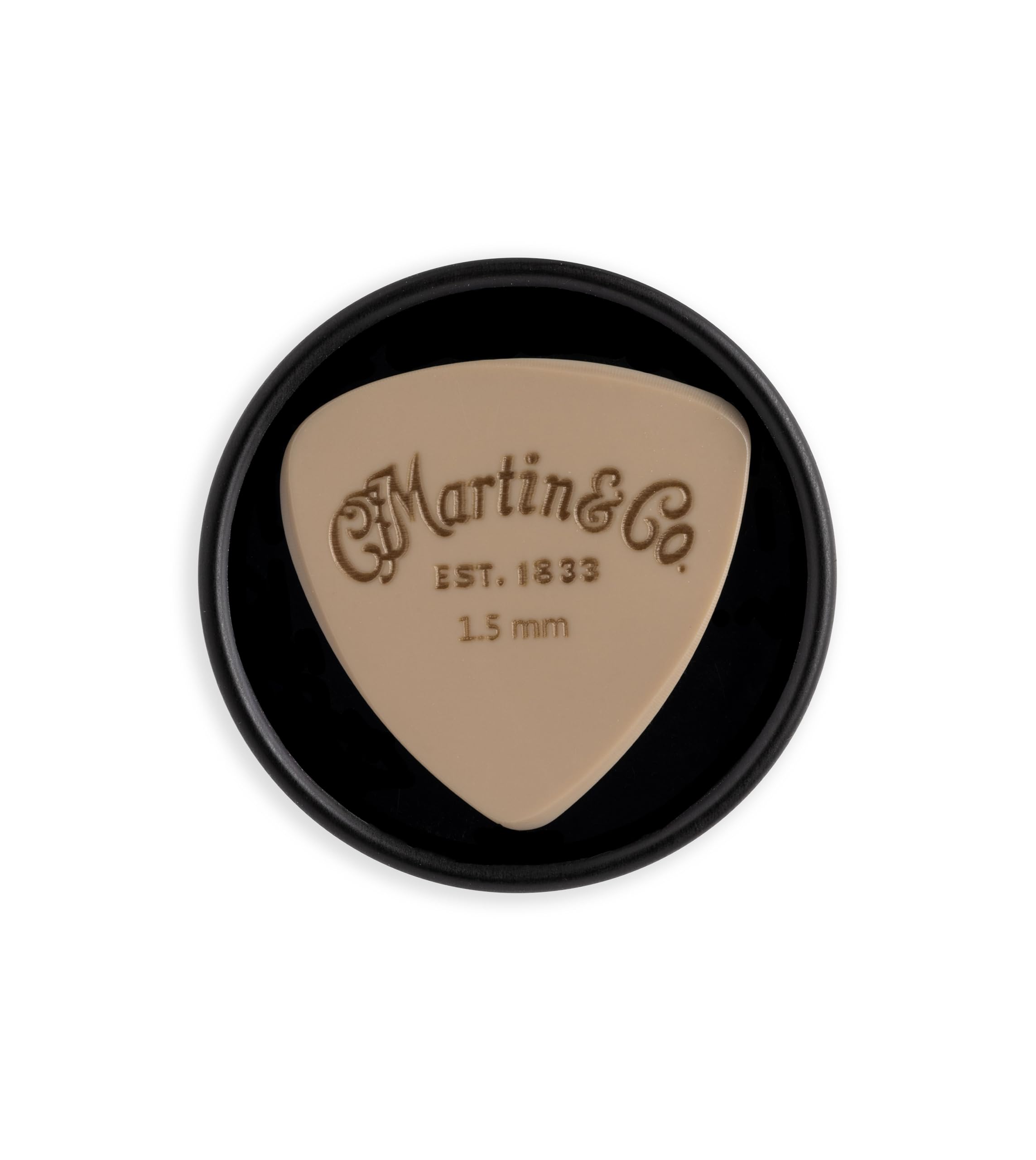 Médiator De Guitare MARTIN LUXE Contour 1.0 Mm En Torlon - Surface Satinée, Bords Biseautés - Pour Son Pur Et Jeu Fluide - 3