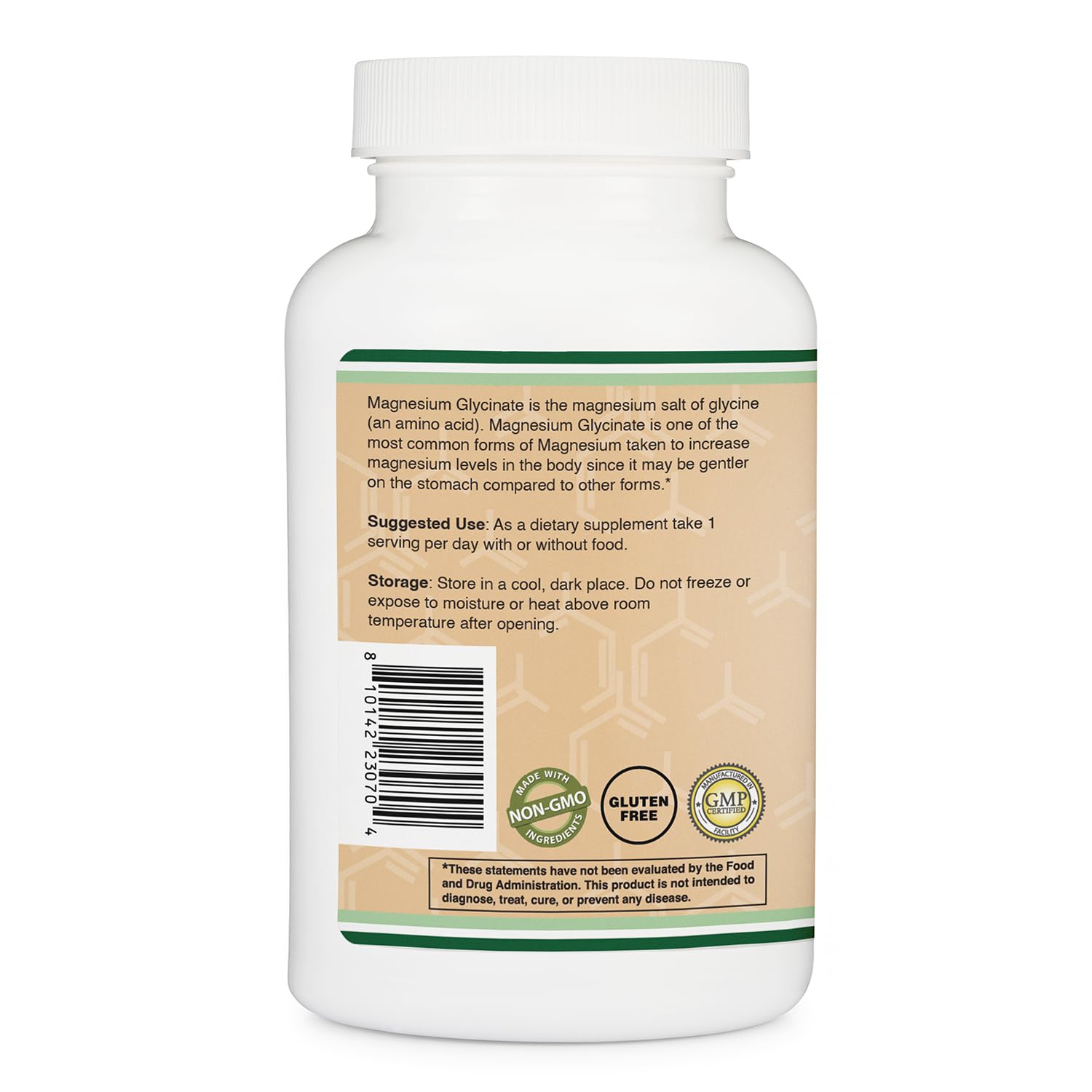 Magnesium Glycinate Extra Strength,120mg of Elemental Magnesium, 90 Caps — Amazon image 6
