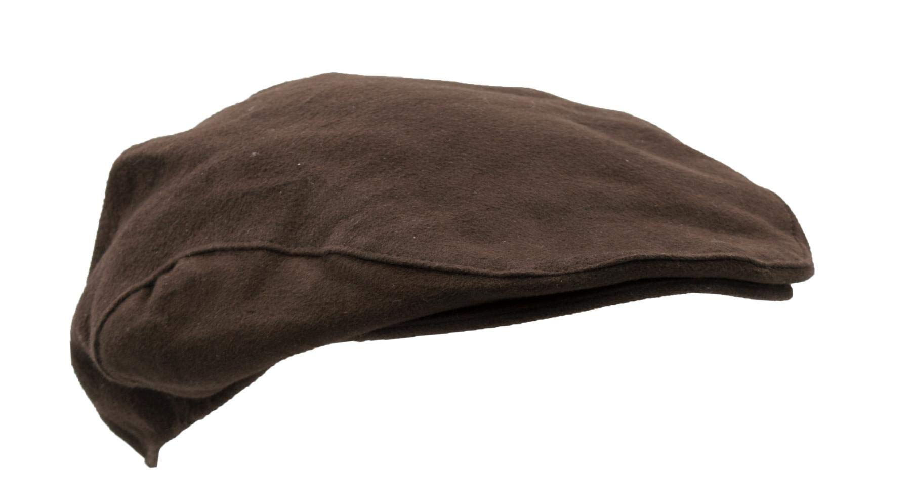Walker & Hawkes - Moleskin Shenmore Flat Cap - Brown - S (57CM)