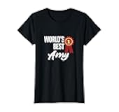 World's Best Amy Name Personalised T-Shirt