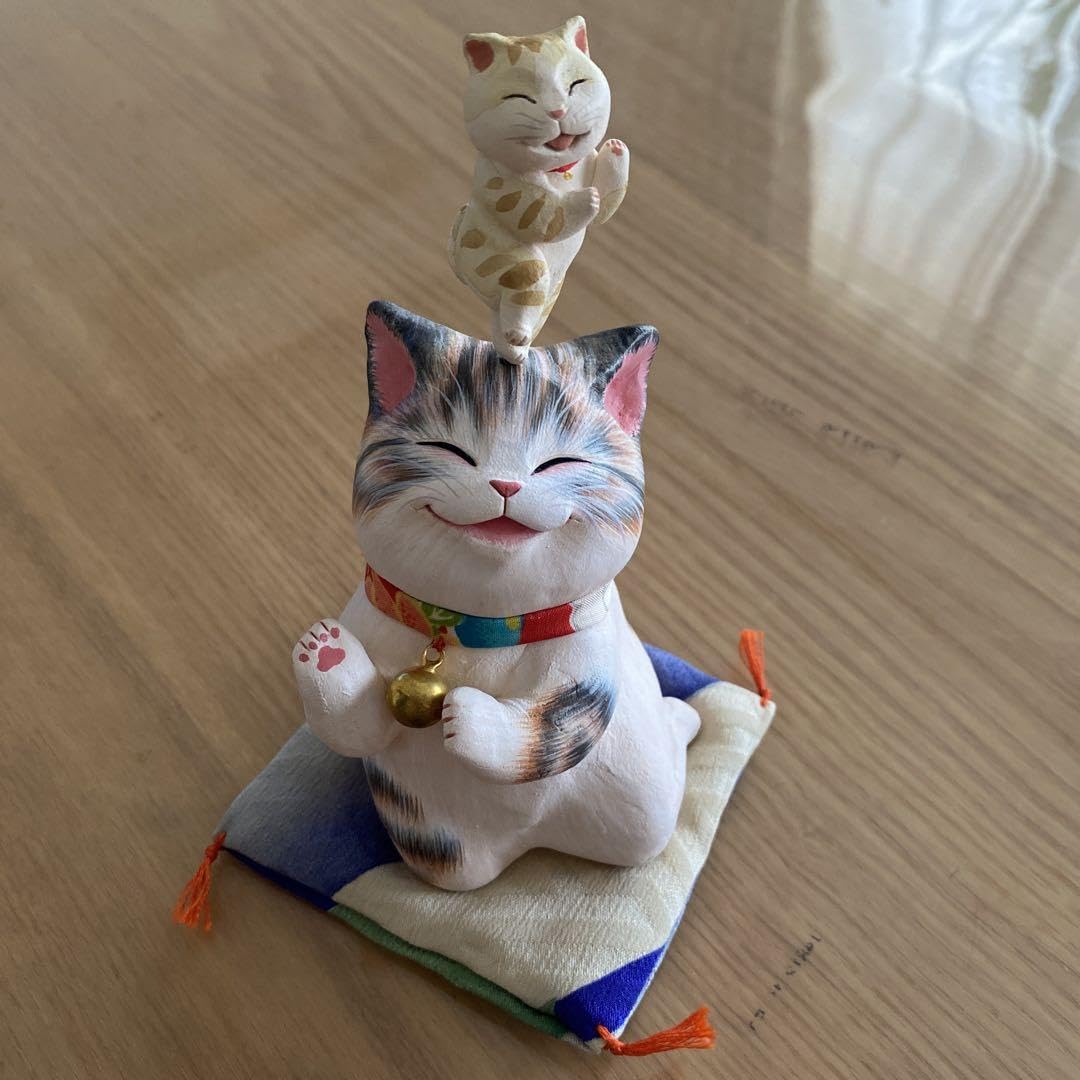 Amazon.co.jp: 最終もりわじん 1点もの 作家 招き猫 : ホーム＆キッチン