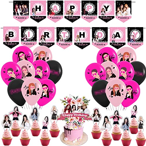 Black-Pink Palloncini,44PCS di Decorazioni