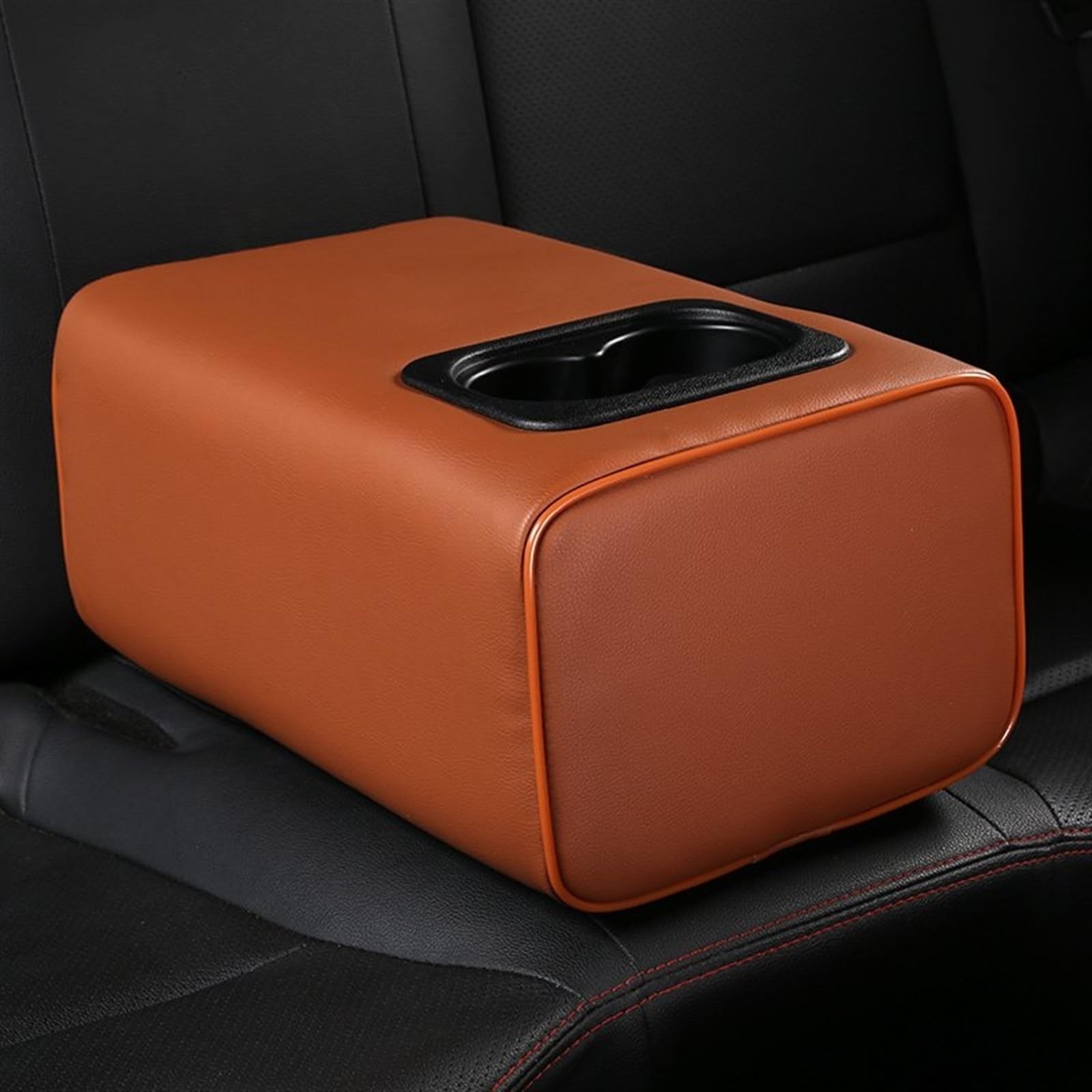 Hjkdsz Brown-No Pocket Storage Console Armrest Boxes Car Interior Center Organizers Accessories For Range For Rover All(Brown-No Pocket)