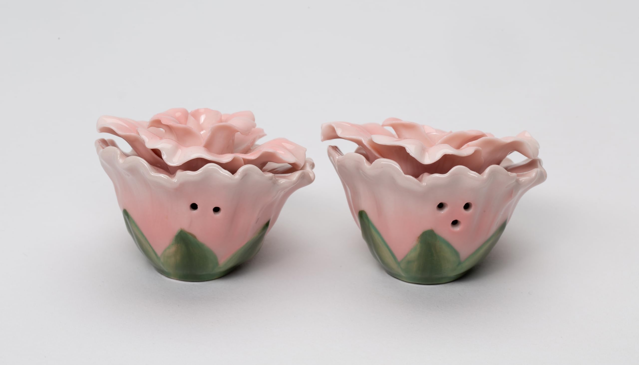 Amazon | Fine Porcelain ピンクローズソルト&ペッパーシェイカー