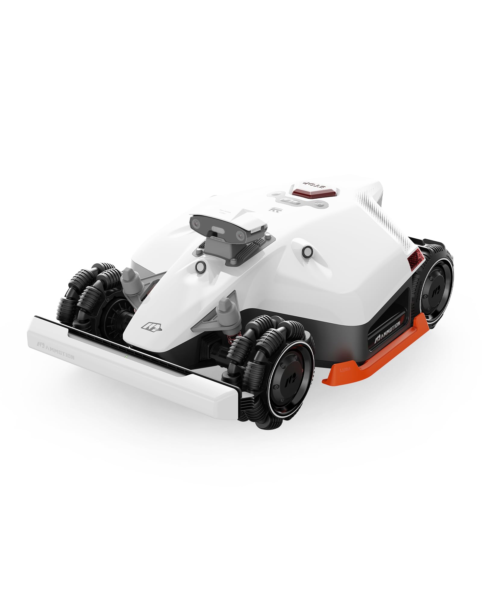 MAMMOTION LUBA 2 AWD 5000X Robot Cortacésped Perimetral sin Cables, Recomendado 5000m², MAX. 6000m², Auto Mapping UltraSense AI Vision, 80% Pendiente, 25-70mm Altura de Corte