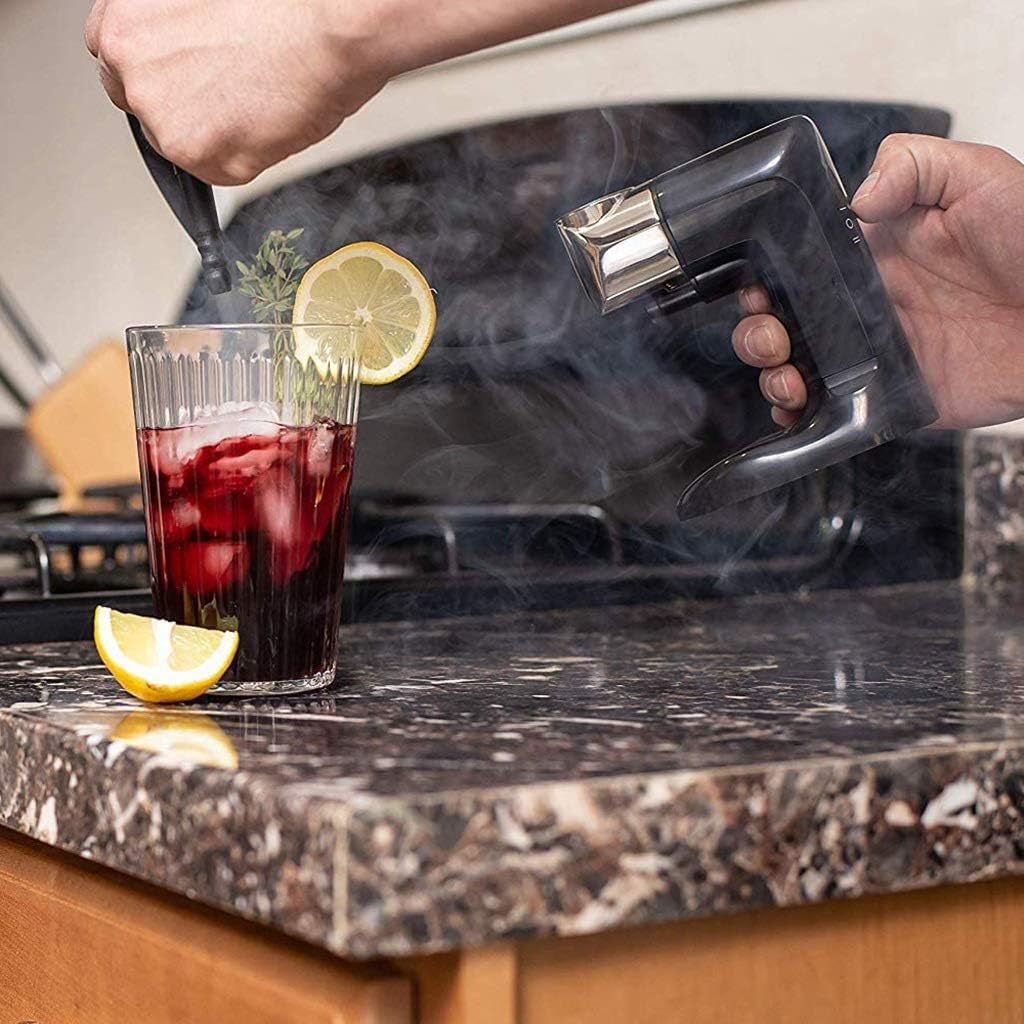 Ahumador de Alimentos, Pistola de Fumar, Fumador frío portátil con manguera, pistola de humo de mano for fumar alimentos