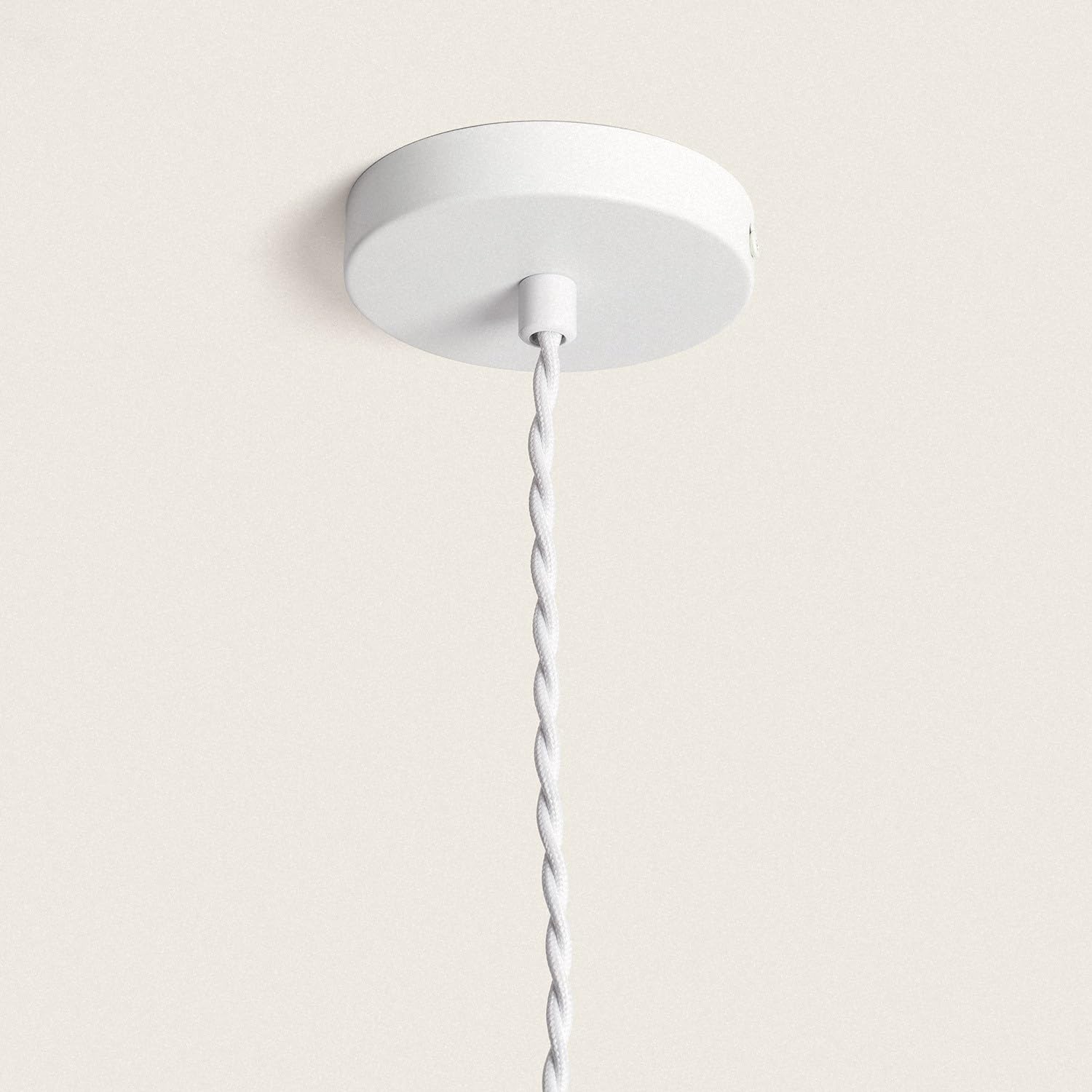 LEDKIA Lámpara Colgante Cuerda Giay Marrón | Diseño Floral Natural | Compatible con Bombilla E27 | Para Salones y Dormitorios | Dimensiones Compactas