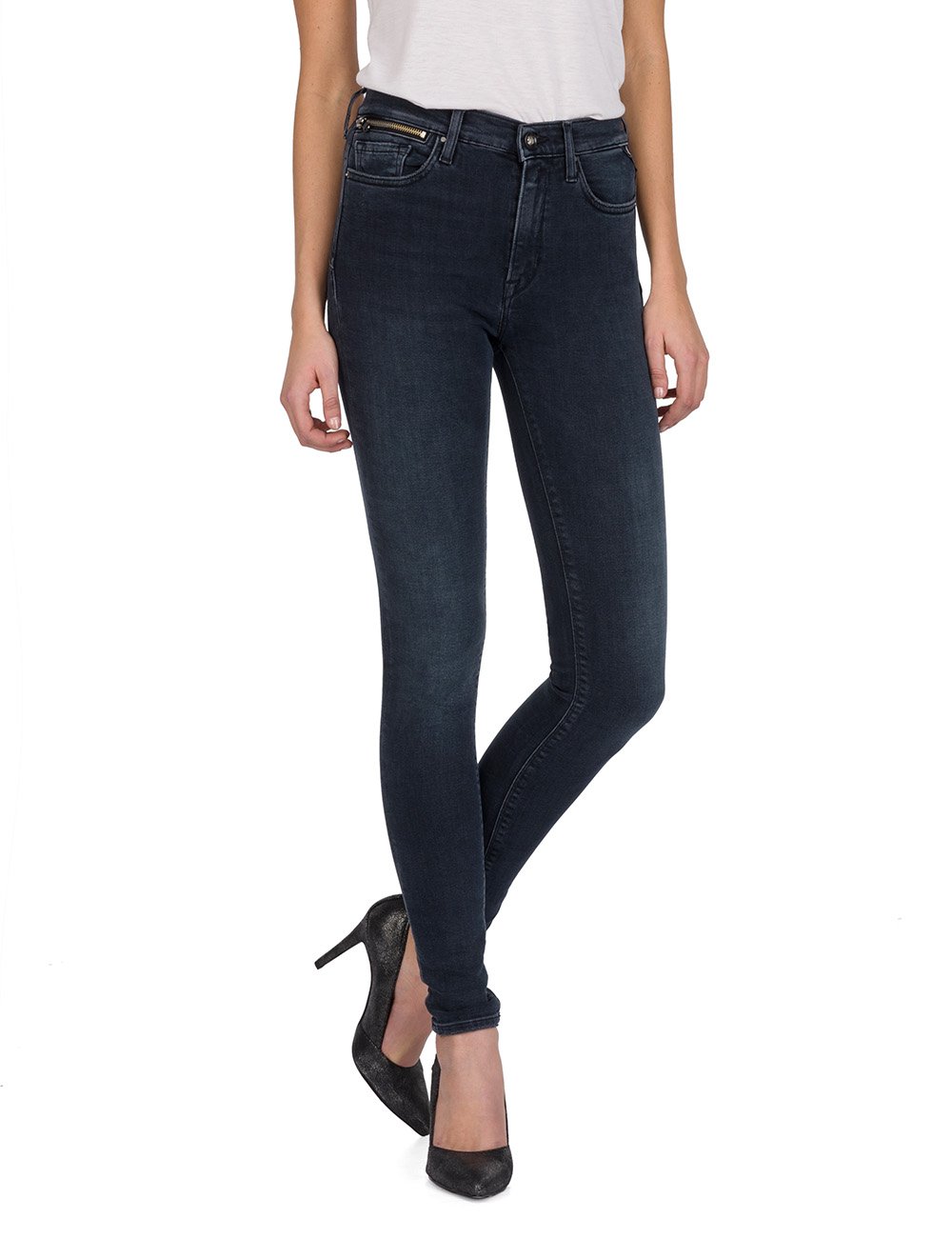 REPLAY Zackie - Pantalones Vaqueros Ajustados para Mujer Gris (Grey 9) 24W x 30L
