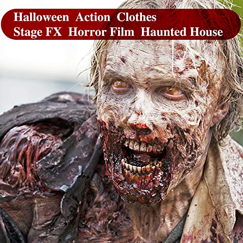 MEICOLY-Light-Flesh-Liquid-Latex-with-SpongeHalloween-Costume-SFX-Special-Effects-Makeup-for-Scar-Burn-Monster-Zombie-Cut-Wound-Skin-WrinkleLatex-Glue-for-Face-and-Body