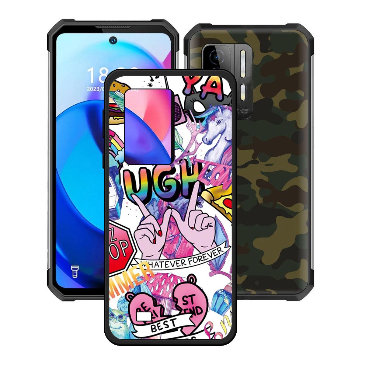ZXLZKQ Per Oukitel WP15 S 2022 Cover + Vetro Temperato Pellicola