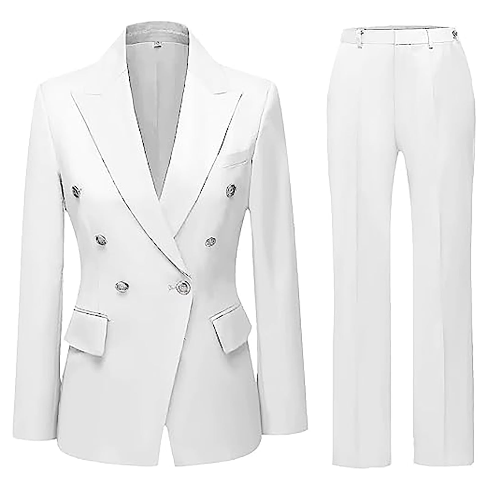 Work Pants Suit for Women 2 Piece Suits Set Business Office Blazer Jacket Long Sleeve Pant Suit Set