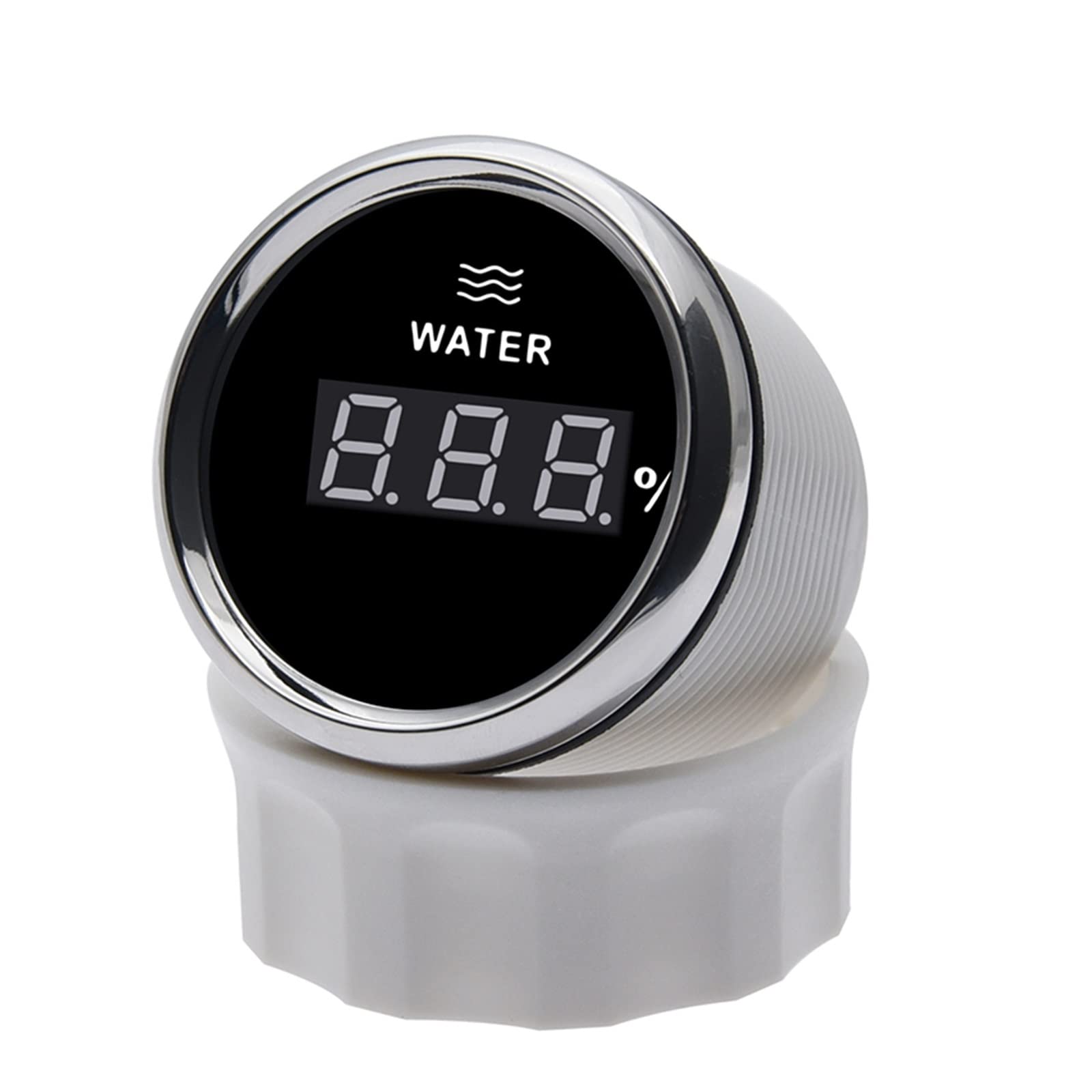 Medidor de nivel de líquidos, Medidor de nivel de agua digital Sensor de nivel de agua 0-190 Ohm Medidor de nivel de combustible de coche de barco con retroiluminación roja(250MM)