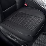Black Panther Luxury Faux Leather Car Seat Cover Front Bottom Seat Cushion Cover&comma; Anti-Slip and Wrap Around The Bottom&comma; Fits 95&percnt; of Vehicles - 1 Piece&comma;Black
