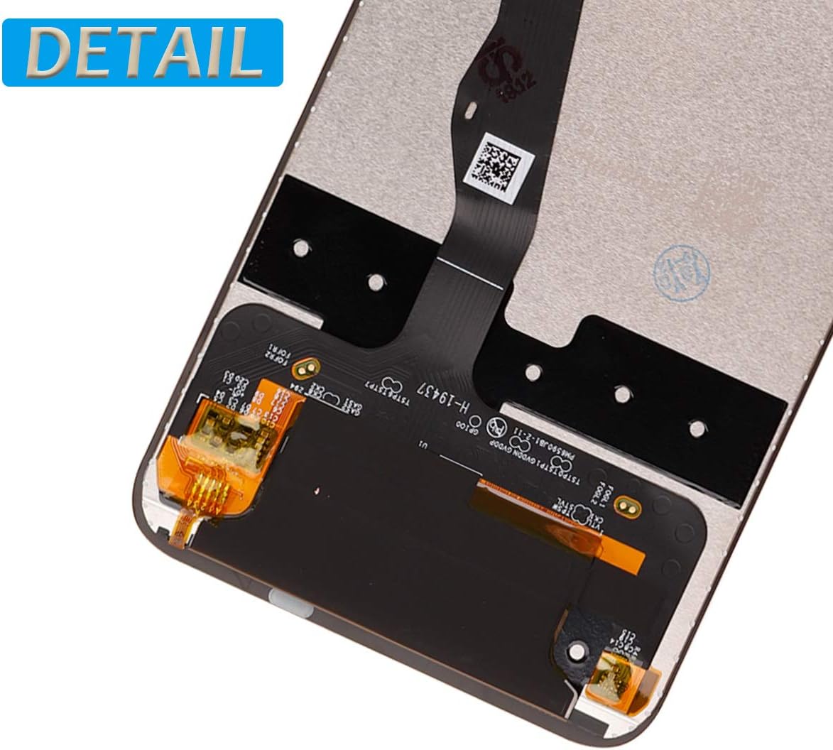 Close-up view of the flex cable connections on the LCD screen.