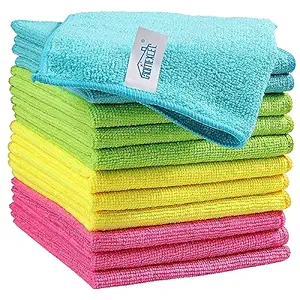 HOMEXCEL Microfiber Cleaning Cloth (Pack of 12) HOMEXCEL Microfiber Cleaning Cloth (Pack of 12)