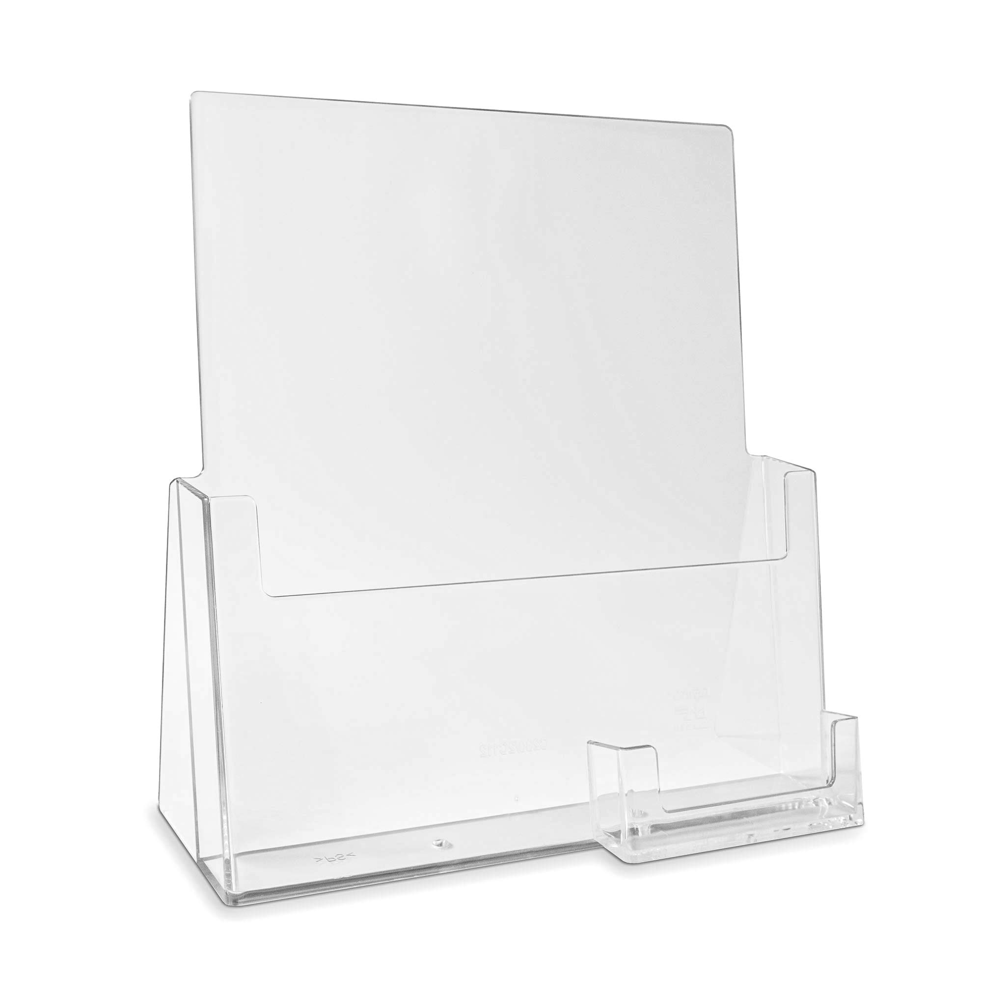 Taymar Clip-On Visitenkartenhalter - Transparenter Prospekthalter Für Broschüren, Bis 2 Mm Stärke