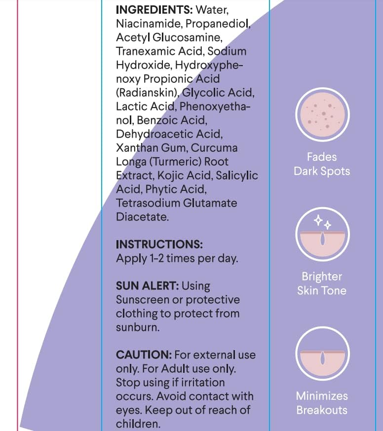 Dark Spot Remover for Face Wand: Age Spot Sun Spot Post-Acne Brown Spot Correcting Serum - Melasma Freckle Pigmentation Blemish Removal, with Niacinamide Tranexamic Acid 15mL - Image 9