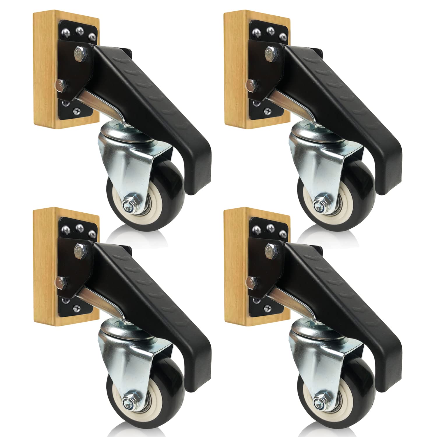 Buy ybaymy Workbench Casters Kit 300KG Capacity Heavy Duty Retractable