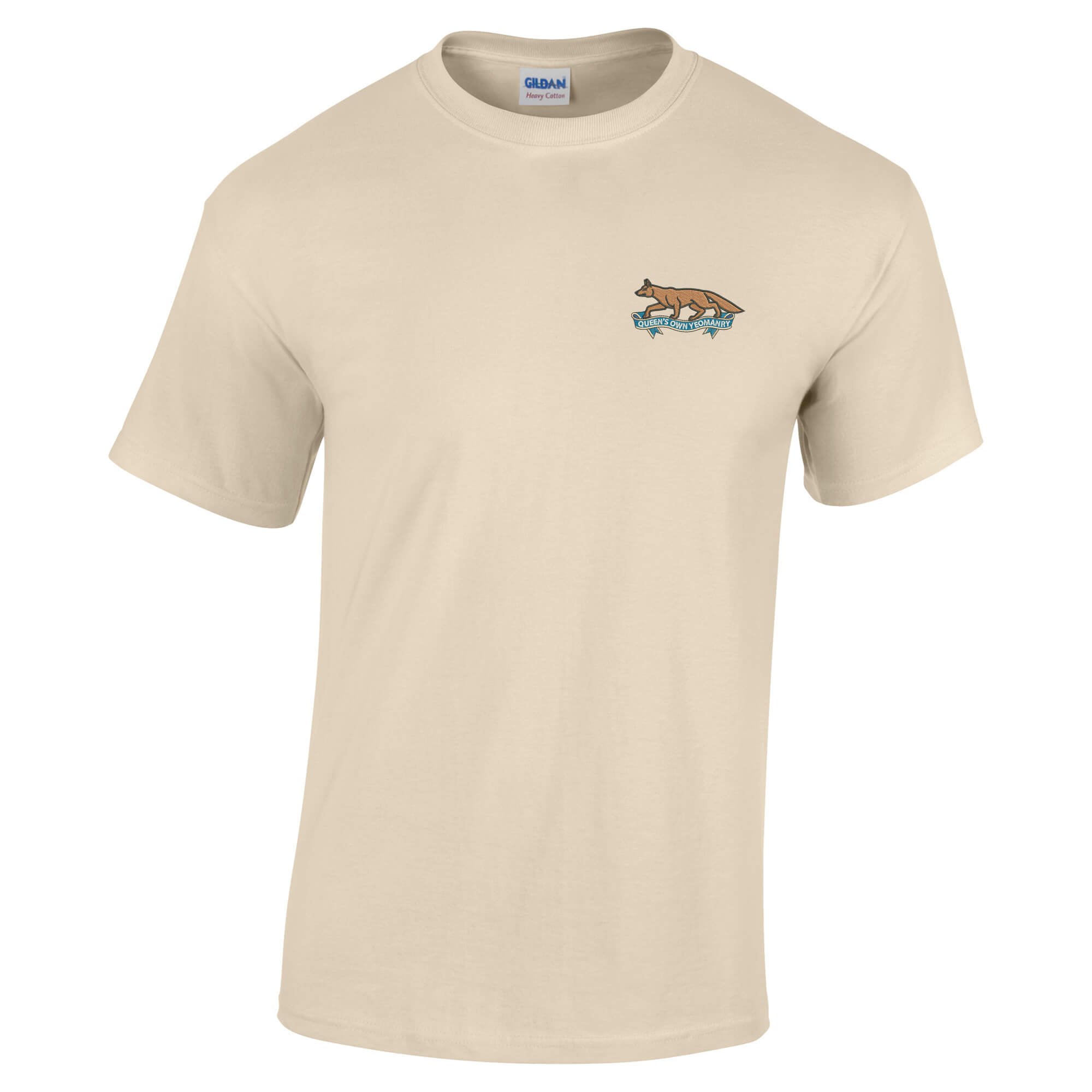 Pineapple Joe's Men's Sand Queen's Own Yeomanry Embroidered T-Shirt - Small