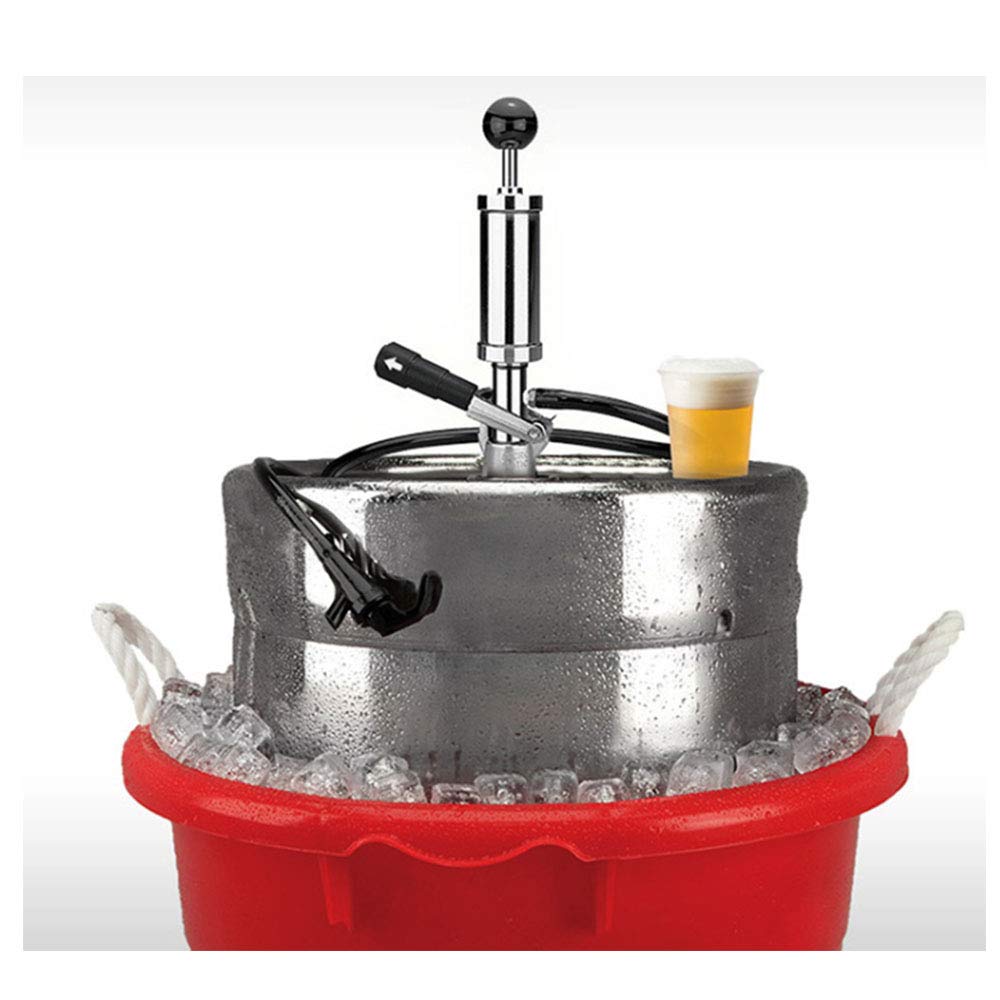 Namvo S Type Beer Party Pump, 4-calowy kranik do piwa z kurkiem piknikowym do domowego rewing