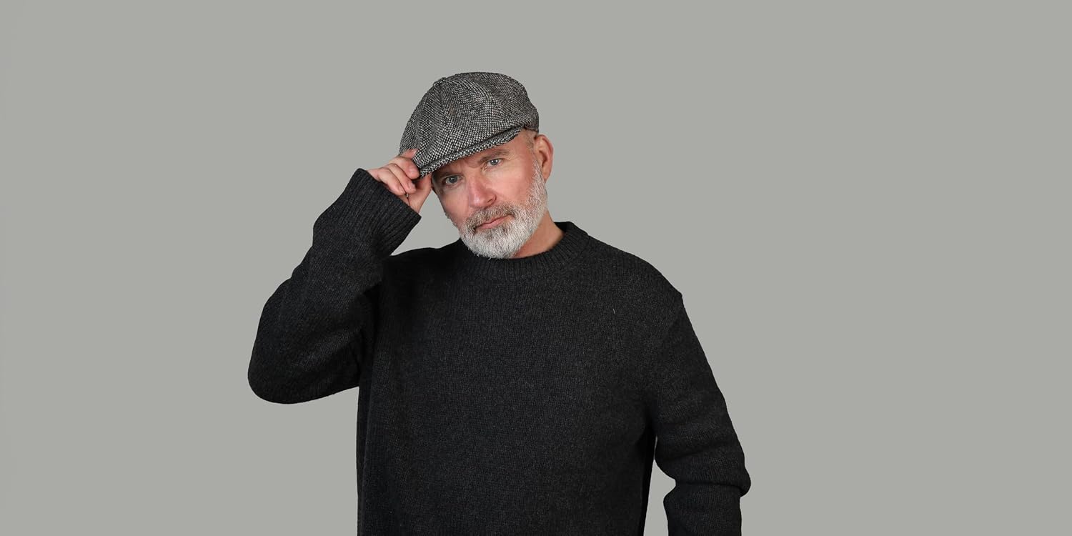Hanna Hats Connery Cap Tweed Mens Hat 100% Woolen Tweed Made in Ireland