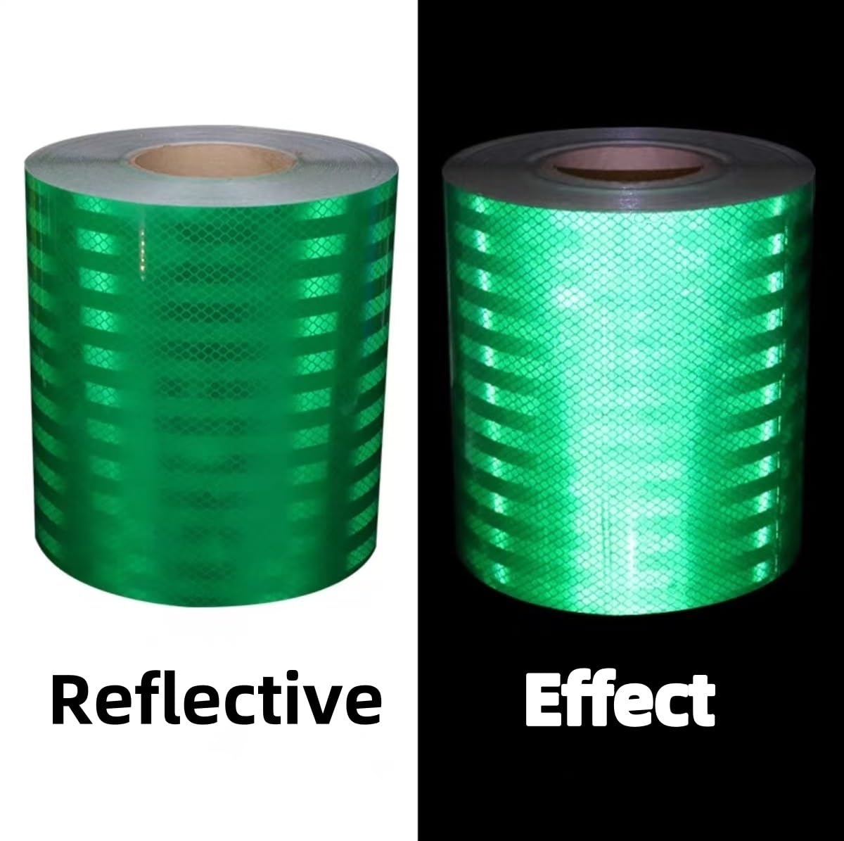Cinta reflectante, 32.8 pies, cinta autoadhesiva de advertencia, impermeable, altamente visible para remolques, camiones, vehículos, calzadas, barcos y carteles