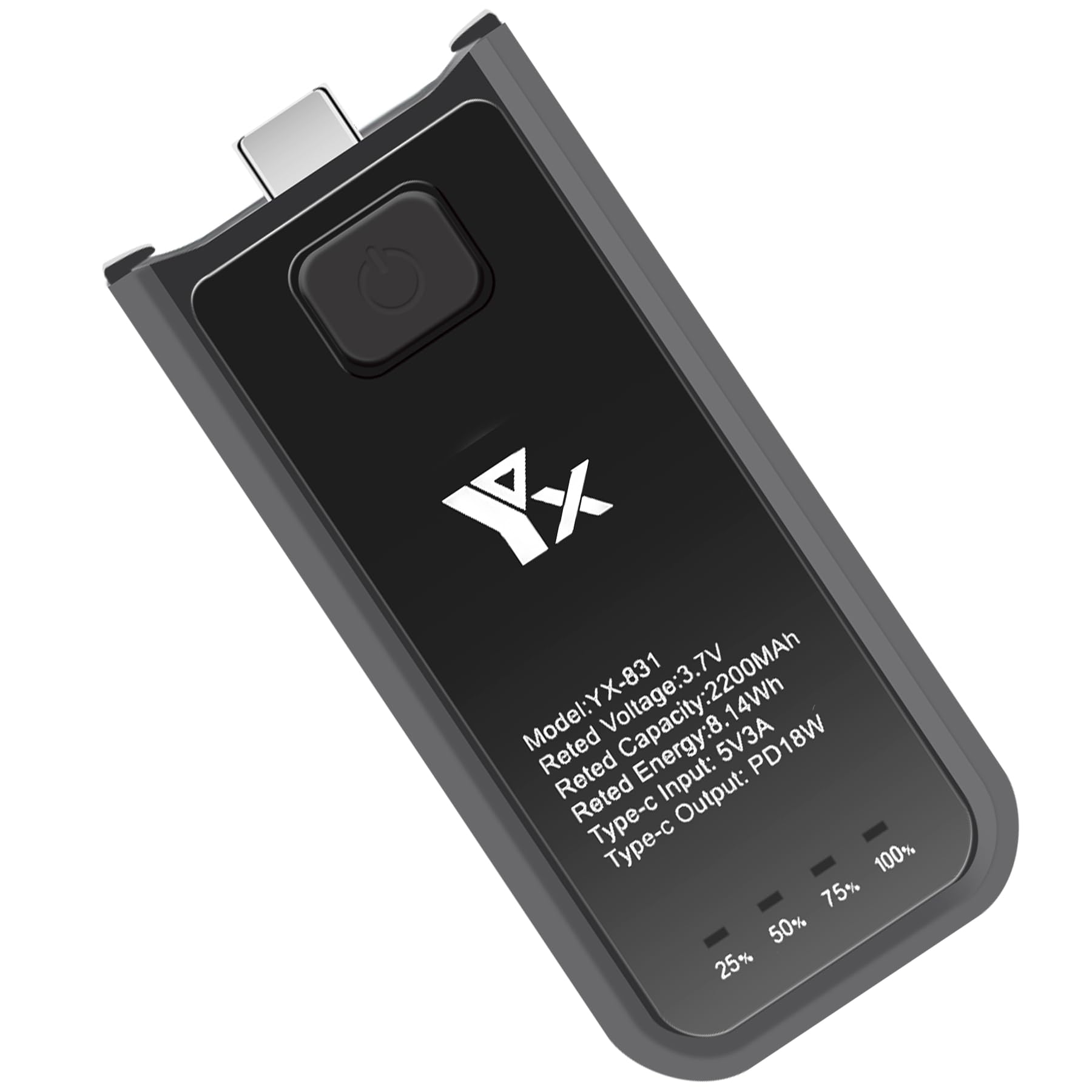 Rozszerzony uchwyt i ładowarka do DJI Osmo Pocket 3-2200 mAh uchwyt baterii z szybkim ładowaniem PD18W, zwiększa 62% czasu użytkowania