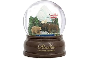 Into the Wild Alaska Bear Snow Globe
