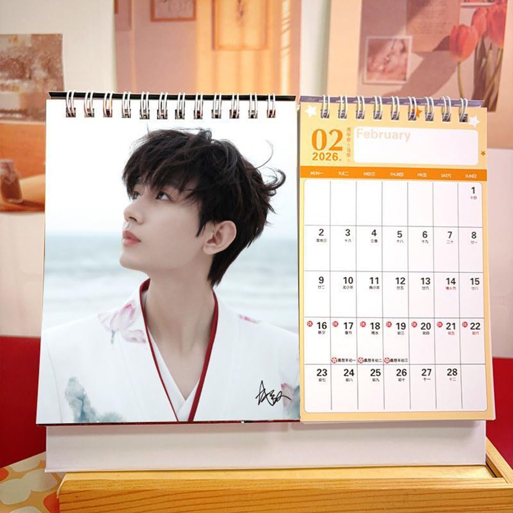 Amazon | 成毅（チョン・イー）2026カレンダー 卓上 210×170×70mm 赴