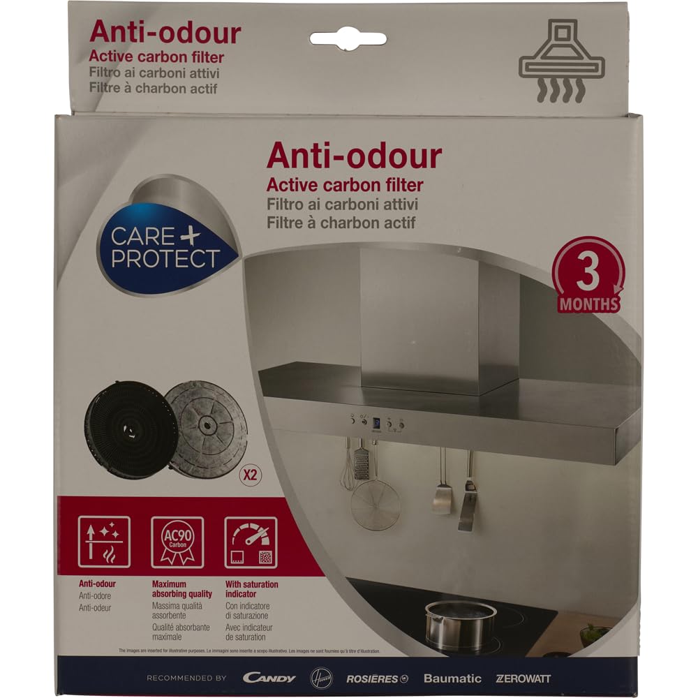 Care+Protect 35602058 Universal Type 057 Anti-Odour Carbon Filter with Indicator
