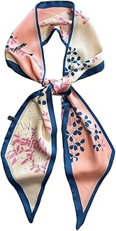 FONYVESilk Head Scarf for Hair Fashion Headwrap for Women Lightweight Neck Tie