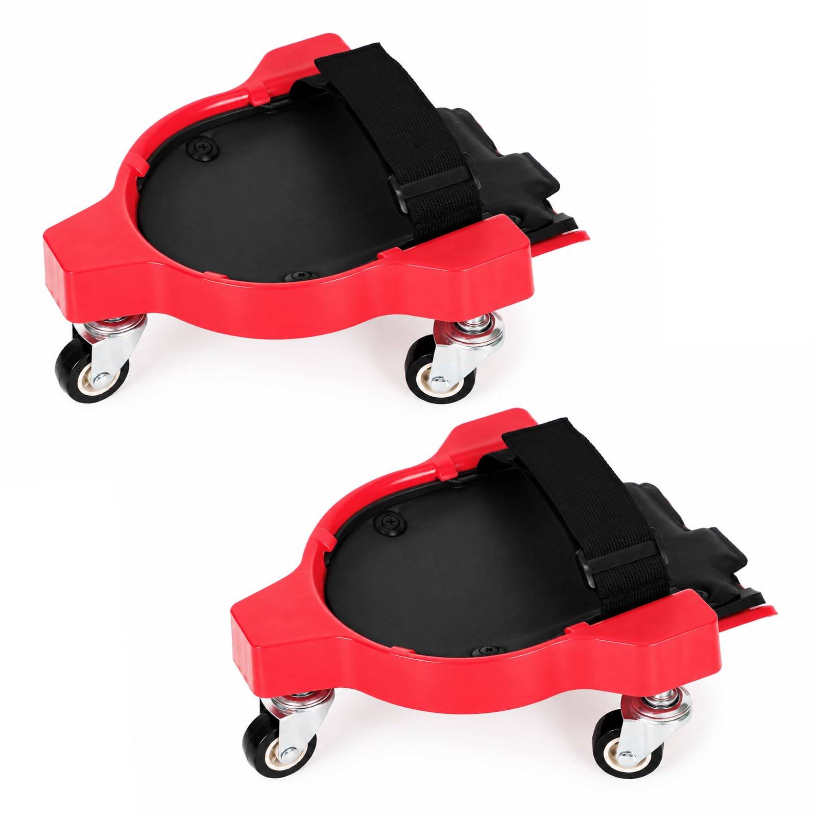 Kneeblades - Ginocchiere con 3 ruote, 2 pezzi | Ginocchiere professionali di alta qualità con comodi cuscinetti in gel per il lavoro in cantiere, girevoli a 360 gradi