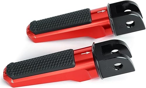 ZWRYP Front Foot Pegs Pedals Footrest Compatible with Suzuki GSR750 GSR600 GSXR600 GSXR750 GSXR1000 GSXR125 SV650 B-King VSTROM DL250 V-Strom (Color
