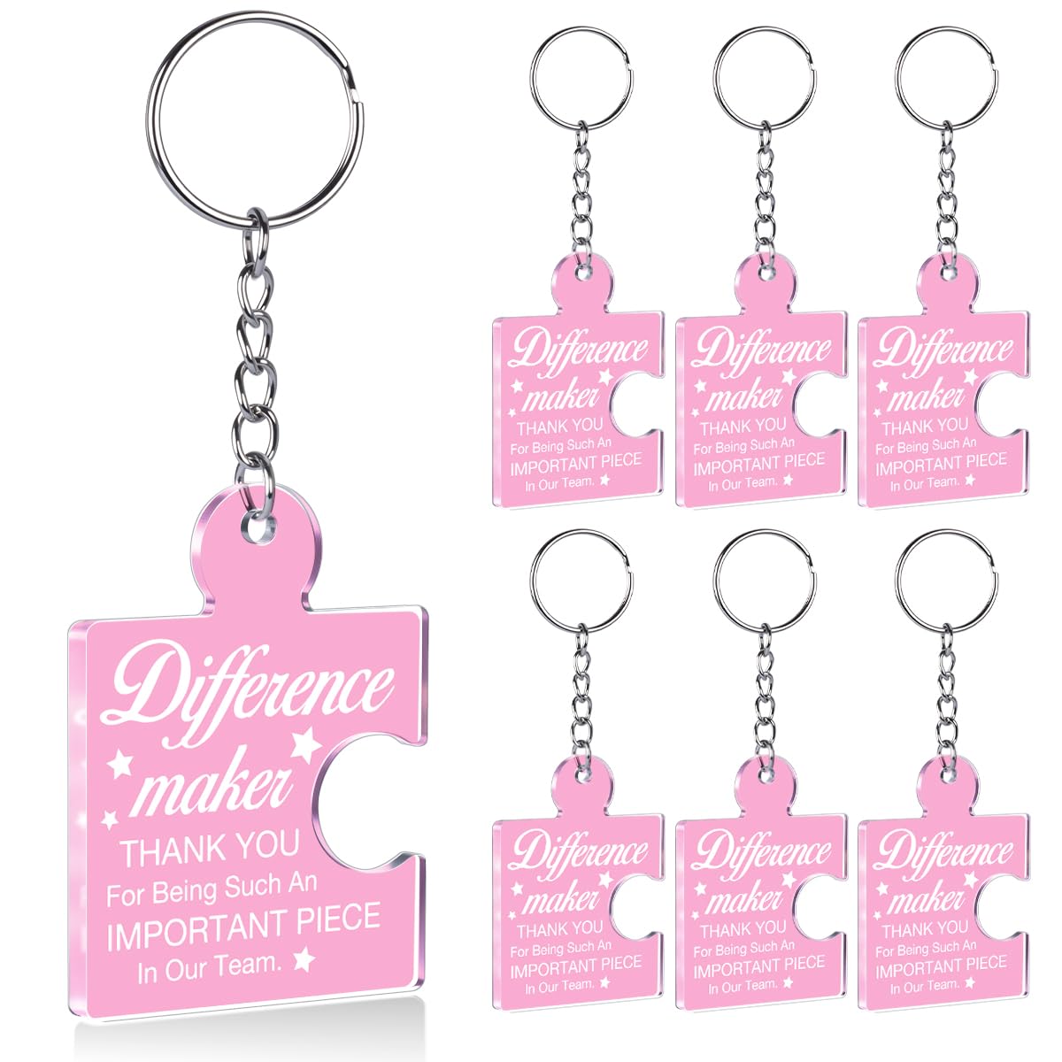 Team Appreciation Gifts Bulk Thank You Keychains for Coworkers