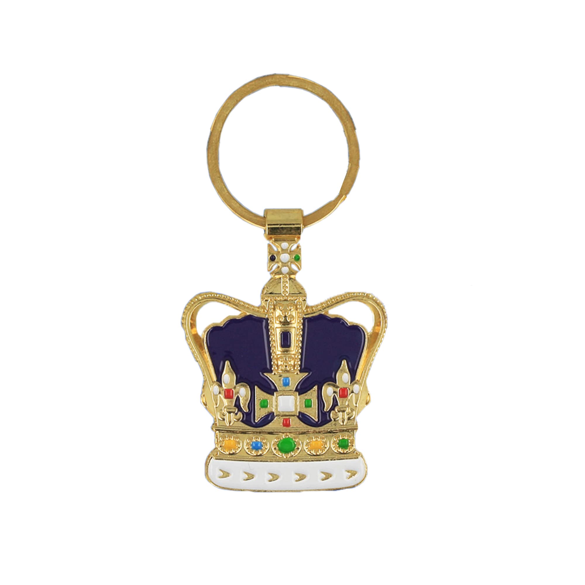 Elgate King Charles III Royal Crown Keyring Memorabilia Souvenirs Car Key Chain (By LILAJ)
