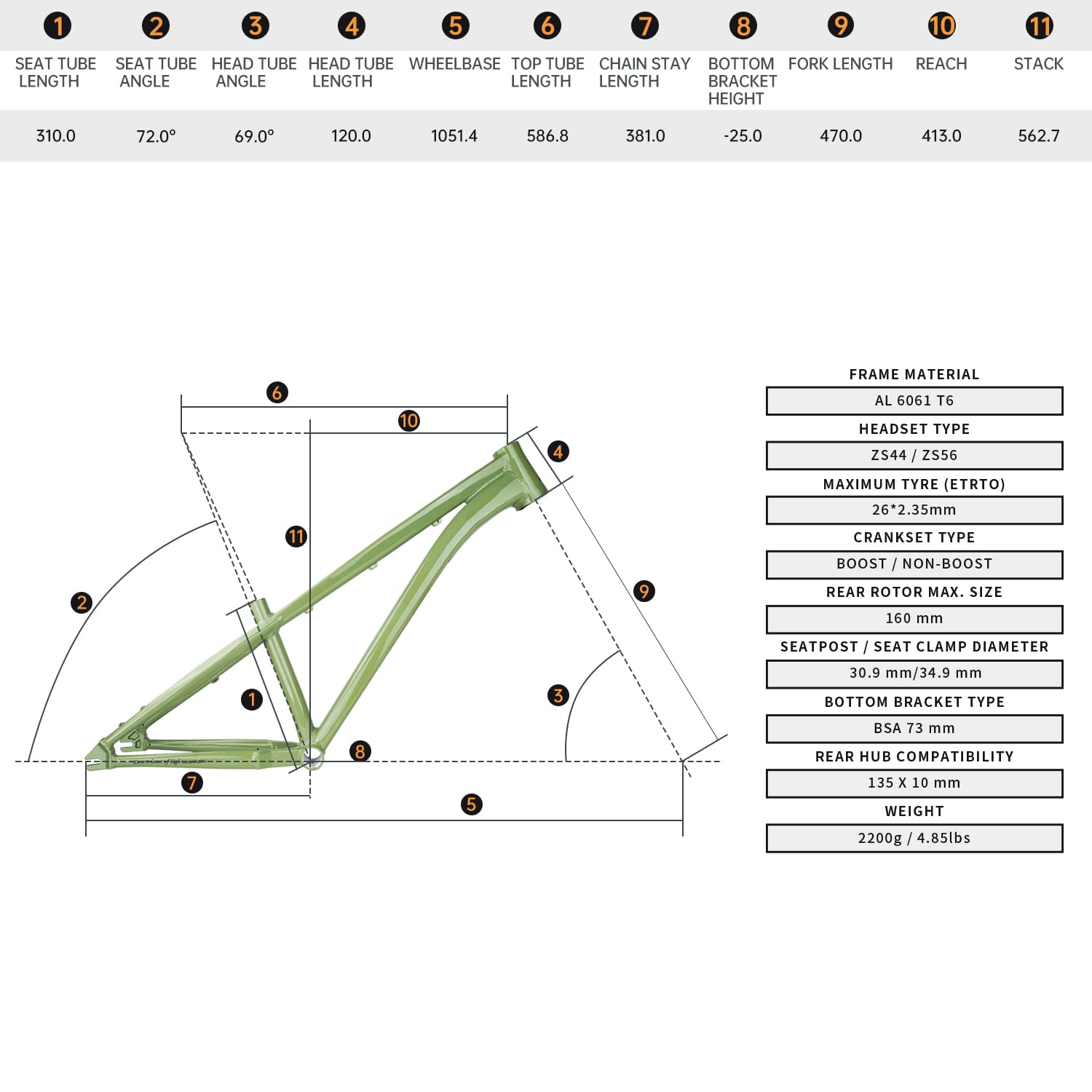 Amazon | ALAUDARK Lark DJ ダートジャンプ BMX バイクフレーム 26