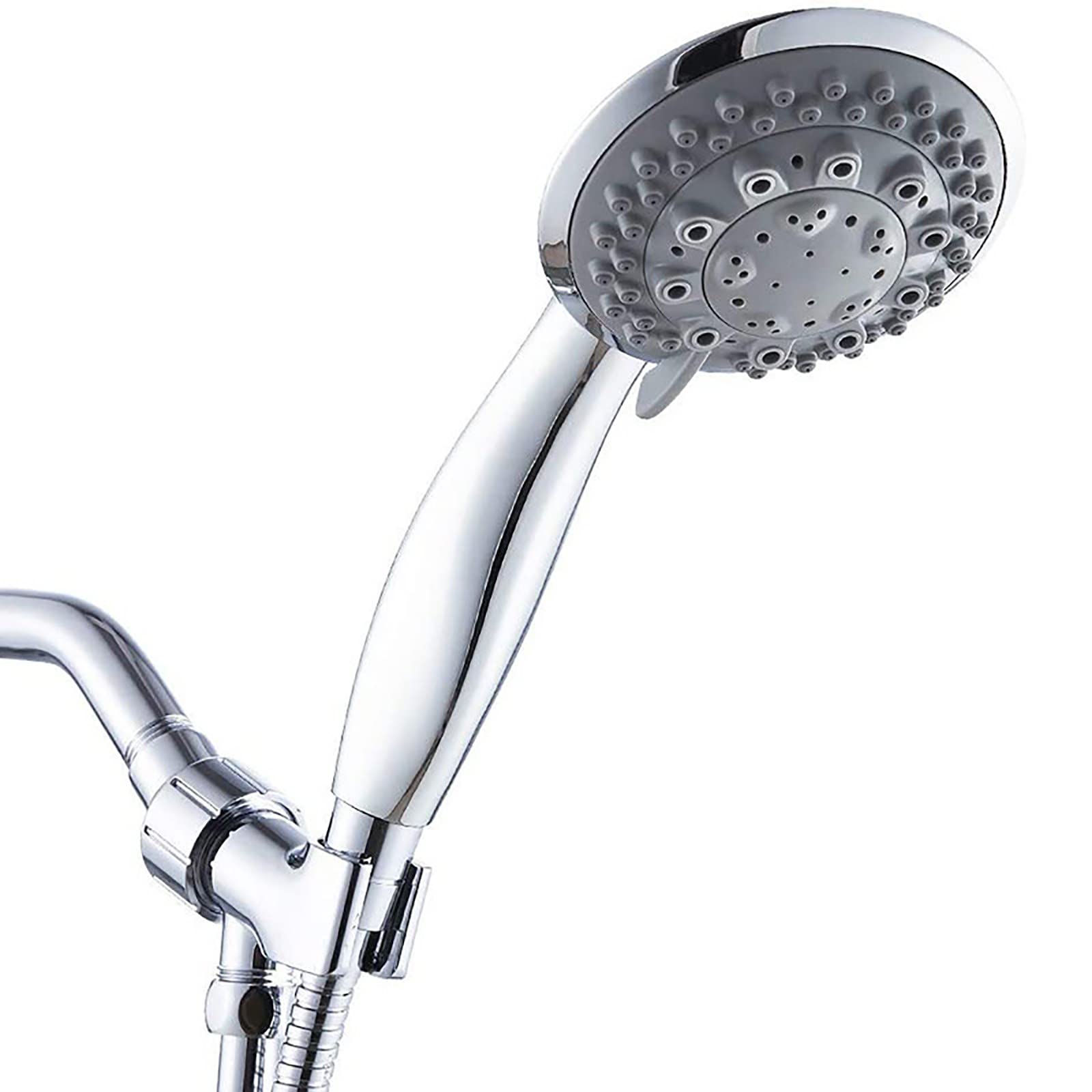 Alcachofa Ducha Alta Presión 7 Modos, ABS Antical Alcachofa de Ducha de Mano con Manguera 1.5M, Soporte, Fácil de Instalar, Cromado G1/2 Ajuste Universal Duchas de Baño Alcachofa