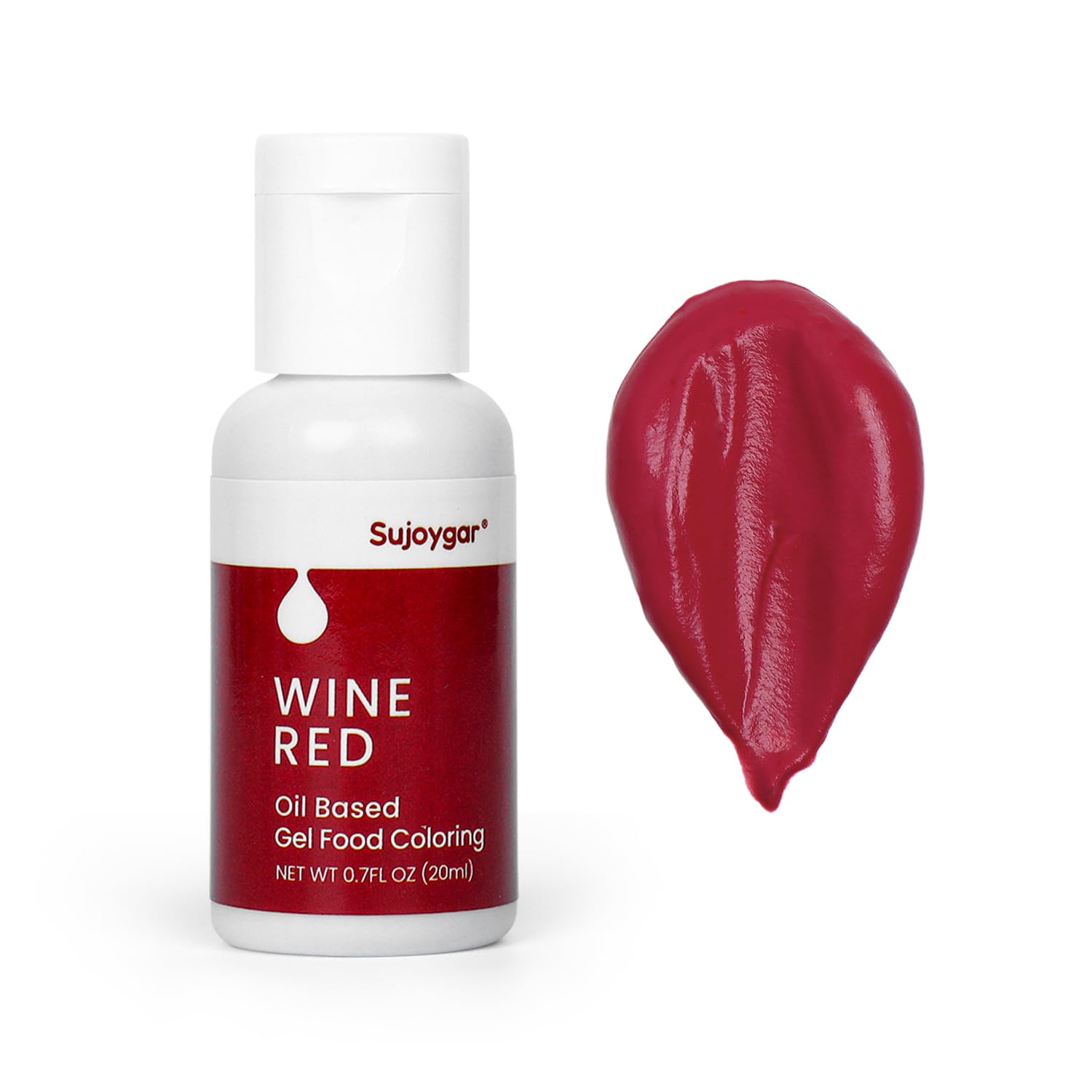 Oil Based Food Coloring For Chocolate, Wine Red, Food Grade 20ml, Oil Food Dye For Baking & Cake, Fondant & Icing