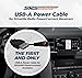 SRS SATELLITE RADIO SUPERSTORE USB-A Power Cable for SiriusXM Satellite Radio Receivers When Using PowerConnect Docking Cradles Models SDPIV1, XDPIV1, XDPIV2, SXVD1, Red Tip Connector, 3 FT Cable