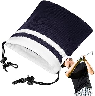 ゴルフヘッドカバー - ニットドローストリング弾性プロテクション | ゴルフアイアンカバー,カーゴルフ、芝生練習トレーニング、屋外、家庭、スポーツ、レクリエーション、競技、エンターテイメント用