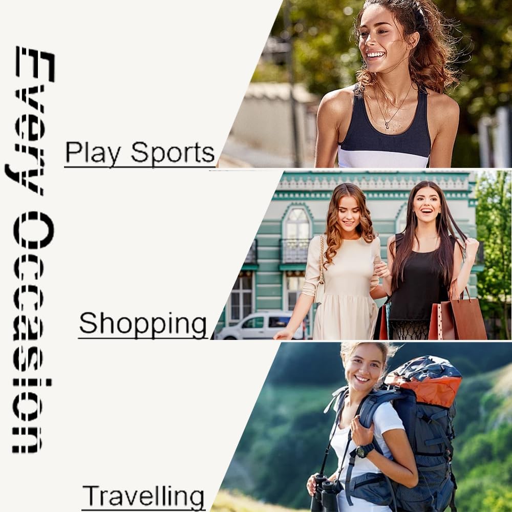 ELFOR Women's Sports Shoes, Fashionable Lace Up Casual Shoes, Essential for Travel and Daily Life - Image 6