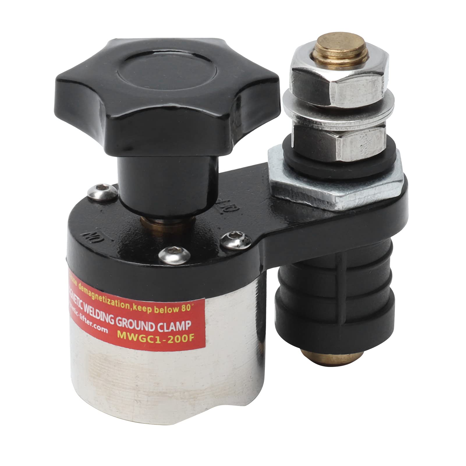 Supporto per Saldatura Supporto per Terra Abrazadera Magnetico + Morsetto per Saldatura in Rame Morsetto per Saldatura Magnetico On Off Commutabile Holderounding (MWGC1-200F)
